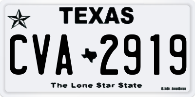 TX license plate CVA2919