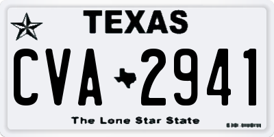 TX license plate CVA2941