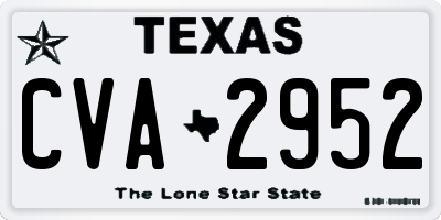 TX license plate CVA2952