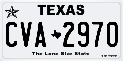 TX license plate CVA2970