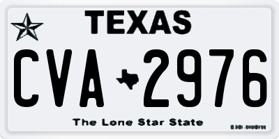 TX license plate CVA2976