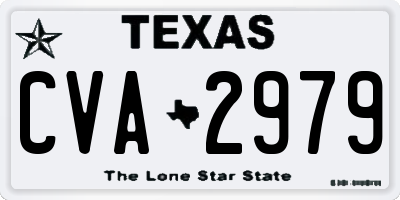 TX license plate CVA2979