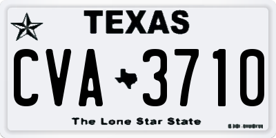 TX license plate CVA3710