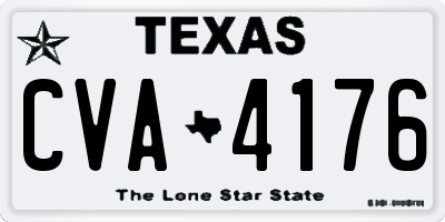 TX license plate CVA4176