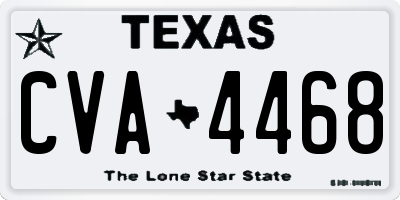 TX license plate CVA4468