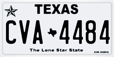 TX license plate CVA4484