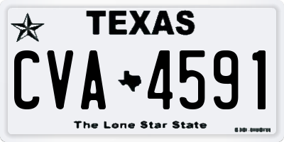TX license plate CVA4591