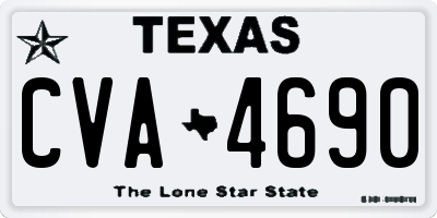 TX license plate CVA4690