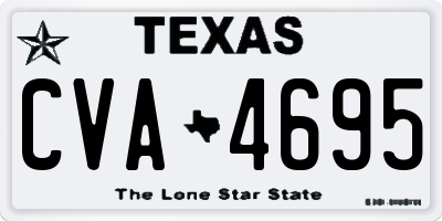 TX license plate CVA4695