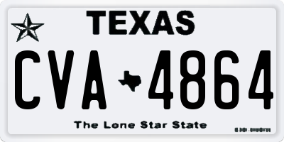 TX license plate CVA4864
