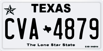 TX license plate CVA4879