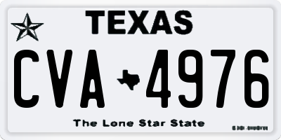 TX license plate CVA4976