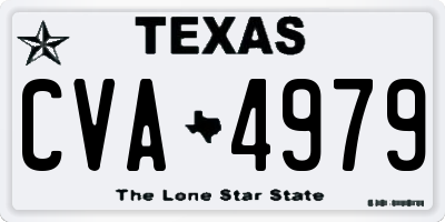 TX license plate CVA4979