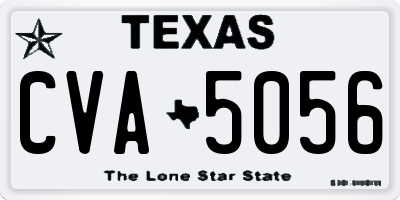 TX license plate CVA5056