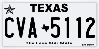 TX license plate CVA5112