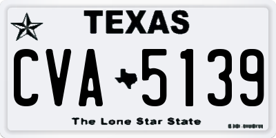 TX license plate CVA5139