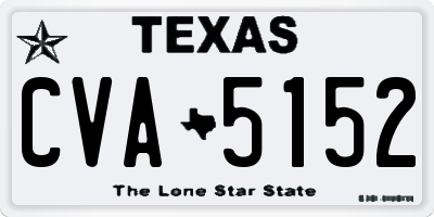 TX license plate CVA5152