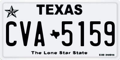 TX license plate CVA5159