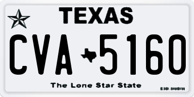 TX license plate CVA5160