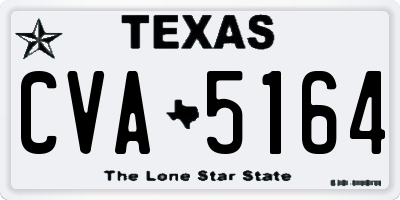 TX license plate CVA5164
