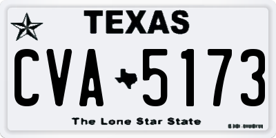 TX license plate CVA5173