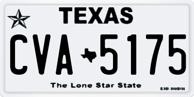 TX license plate CVA5175