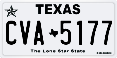 TX license plate CVA5177
