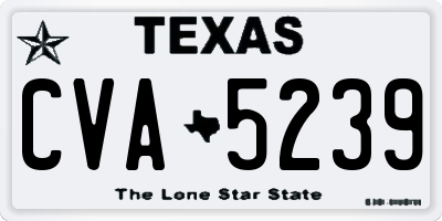 TX license plate CVA5239
