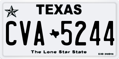 TX license plate CVA5244