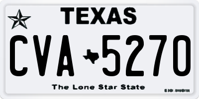 TX license plate CVA5270