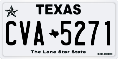 TX license plate CVA5271