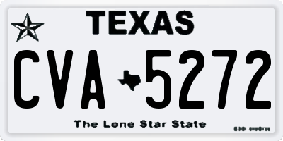 TX license plate CVA5272