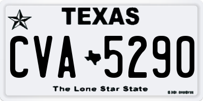 TX license plate CVA5290