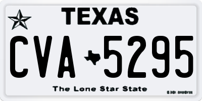 TX license plate CVA5295