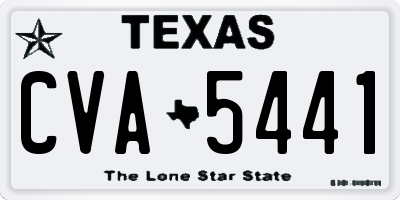 TX license plate CVA5441