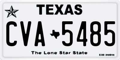 TX license plate CVA5485