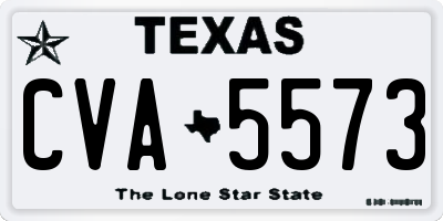 TX license plate CVA5573