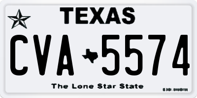 TX license plate CVA5574