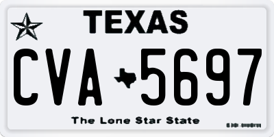 TX license plate CVA5697