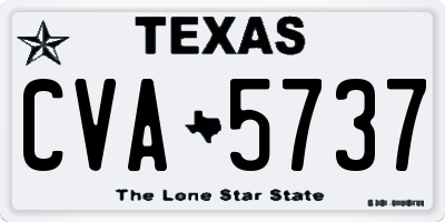 TX license plate CVA5737