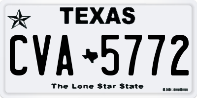TX license plate CVA5772