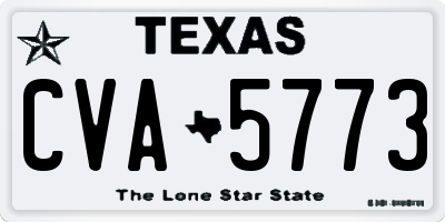 TX license plate CVA5773