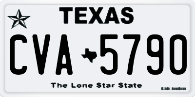 TX license plate CVA5790