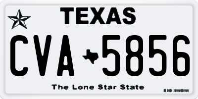 TX license plate CVA5856