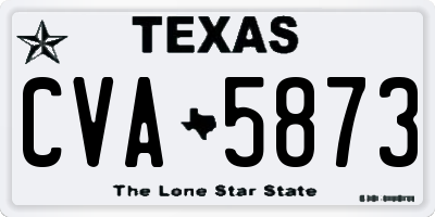 TX license plate CVA5873