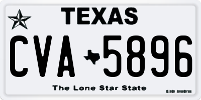 TX license plate CVA5896