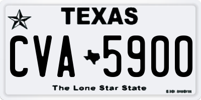 TX license plate CVA5900