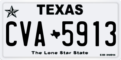 TX license plate CVA5913