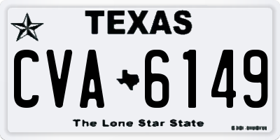 TX license plate CVA6149