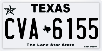 TX license plate CVA6155